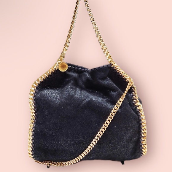 Stella McCartney Falabella Bag - Black with gold hardware EUC - Picture 1 of 4